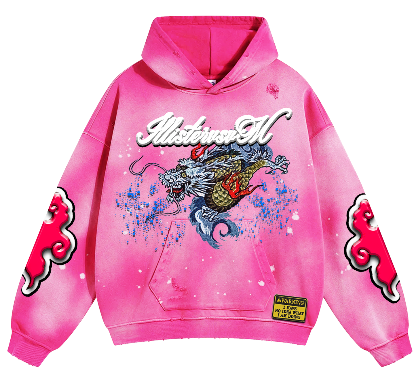 "Strengthened Vigor" PINK ACID Hoodie