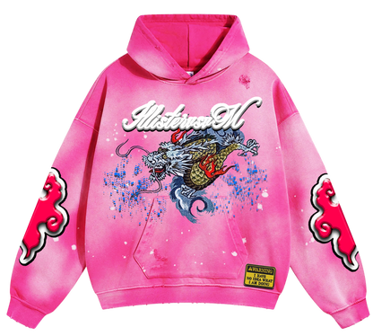 "Strengthened Vigor" PINK ACID Hoodie