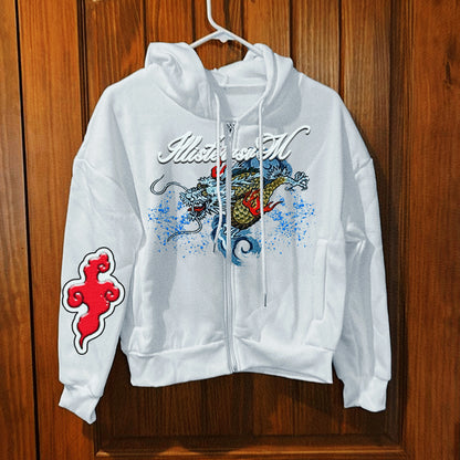 "Strengthened Vigor" Zip-Jacket Hoodie